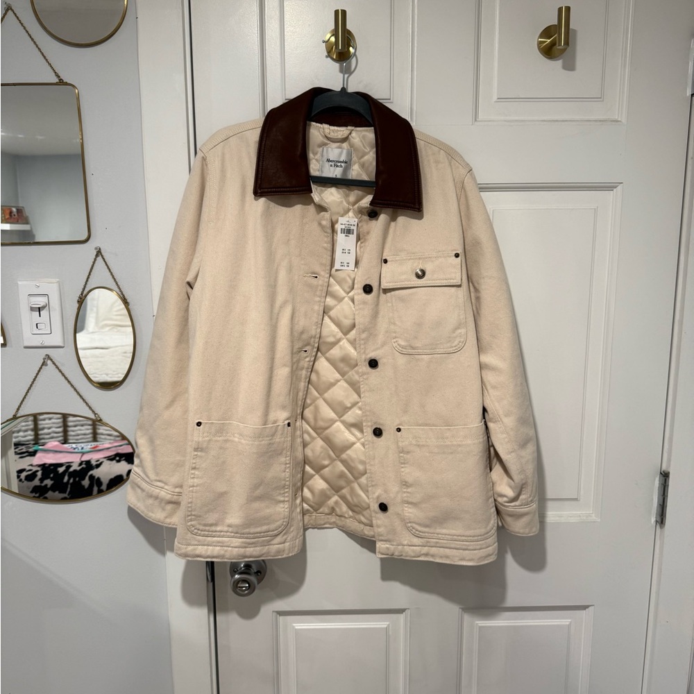 Abercrombie & Fitch Small Cream Jacket NWT